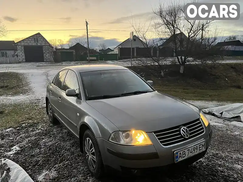 Седан Volkswagen Passat 2001 1.98 л. Ручная / Механика обл. Винницкая, Ильница - Фото 1/9