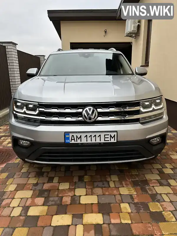 Позашляховик / Кросовер Volkswagen Atlas 2018 3.6 л. Автомат обл. Житомирська, Житомир - Фото 1/20