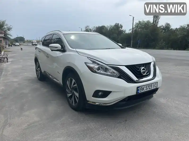 Позашляховик / Кросовер Nissan Murano 2016 2.49 л. Варіатор обл. Рівненська, Рівне - Фото 1/13