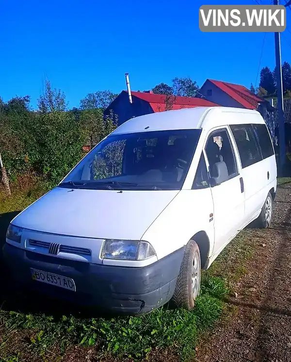 Мінівен Fiat Scudo 1999 1.9 л. Ручна / Механіка обл. Закарпатська, Міжгір'я - Фото 1/4