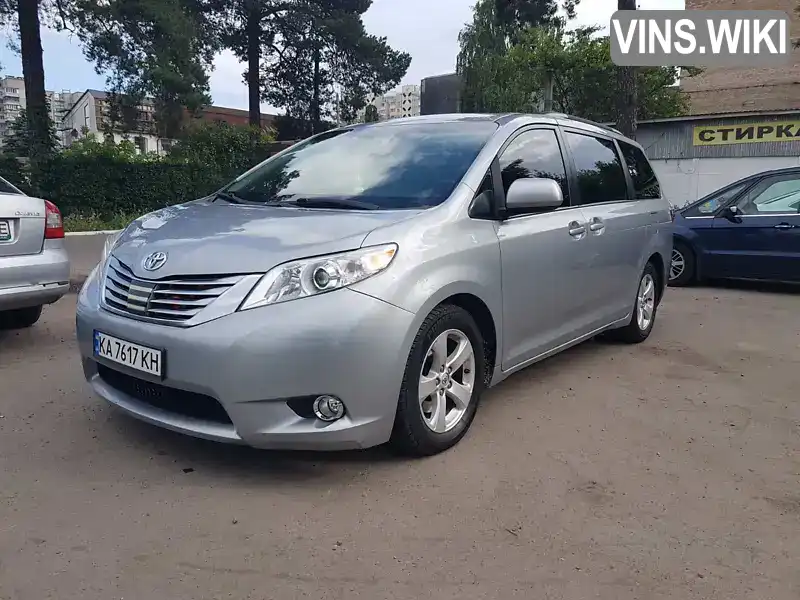 Мінівен Toyota Sienna 2015 3.5 л. Автомат обл. Київська, Київ - Фото 1/21