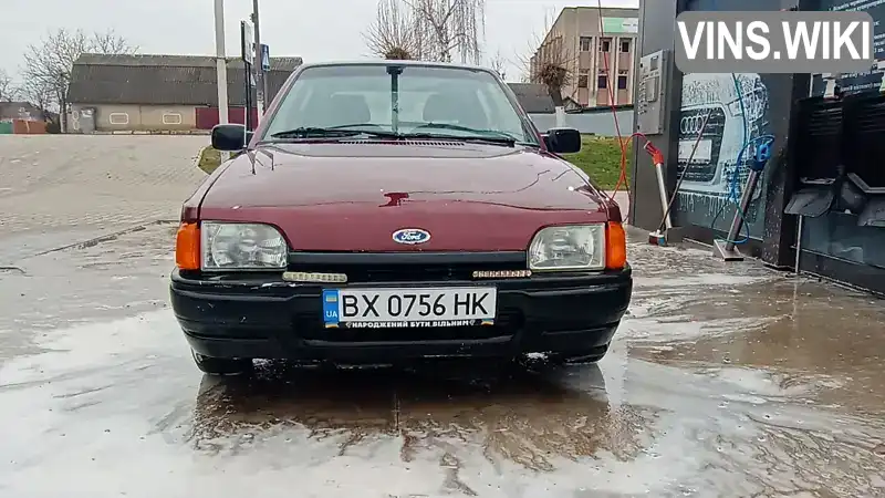 Хетчбек Ford Escort 1988 1.3 л. Ручна / Механіка обл. Хмельницька, Ярмолинці - Фото 1/15