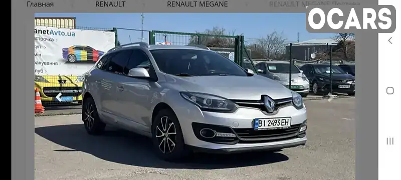 Універсал Renault Megane 2013 1.5 л. Ручна / Механіка обл. Полтавська, Нові Санжари - Фото 1/21