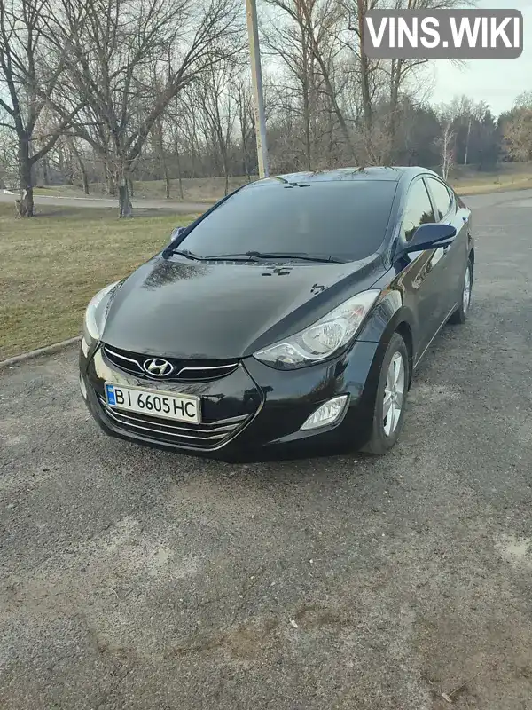 Седан Hyundai Elantra 2013 1.8 л. Ручна / Механіка обл. Полтавська, Полтава - Фото 1/10