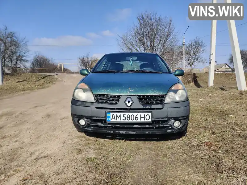 Седан Renault Clio Symbol 2002 1.39 л. Ручная / Механика обл. Житомирская, Коростень - Фото 1/16