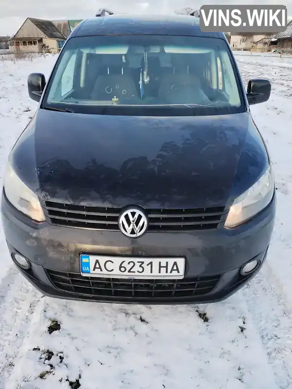 Мінівен Volkswagen Caddy 2011 1.6 л. Ручна / Механіка обл. Волинська, location.city.tur - Фото 1/21