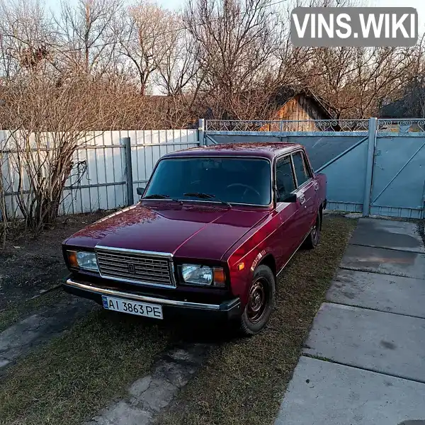 Седан ВАЗ / Lada 2107 2002 1.45 л. Ручна / Механіка обл. Київська, Переяслав - Фото 1/5