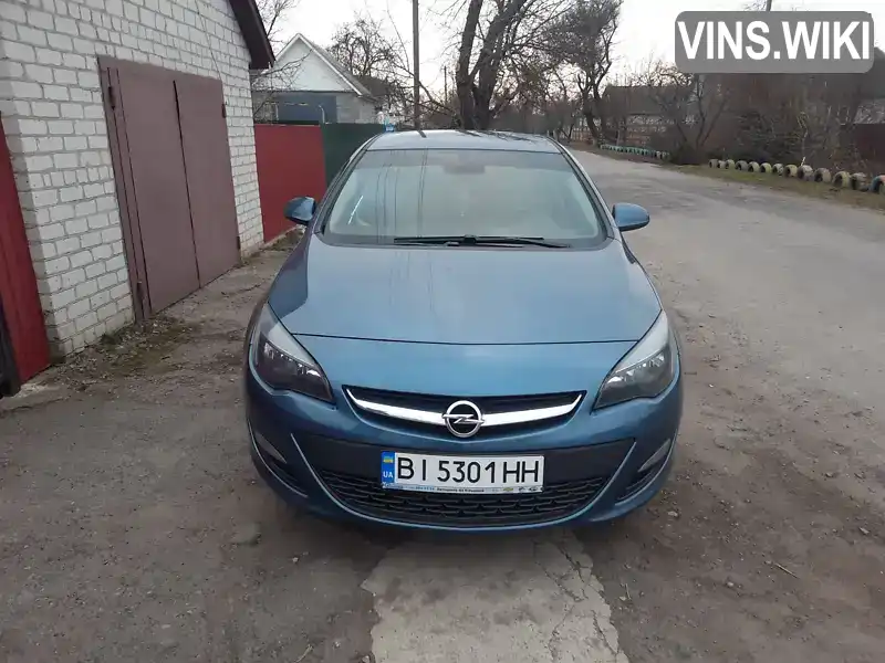 Седан Opel Astra 2015 1.6 л. Ручна / Механіка обл. Полтавська, Кременчук - Фото 1/9