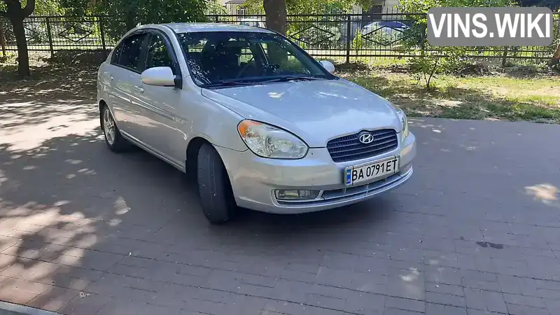 Седан Hyundai Accent 2007 1.6 л. Ручная / Механика обл. Полтавская, Кременчуг - Фото 1/10