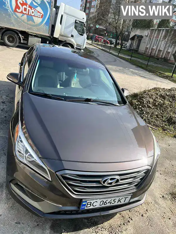 Седан Hyundai Sonata 2015 2.36 л. Автомат обл. Львівська, Львів - Фото 1/21