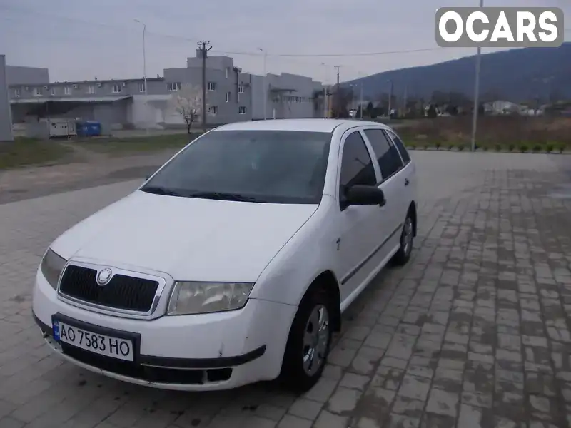 Універсал Skoda Fabia 2002 1.4 л. Ручна / Механіка обл. Закарпатська, Виноградів - Фото 1/16