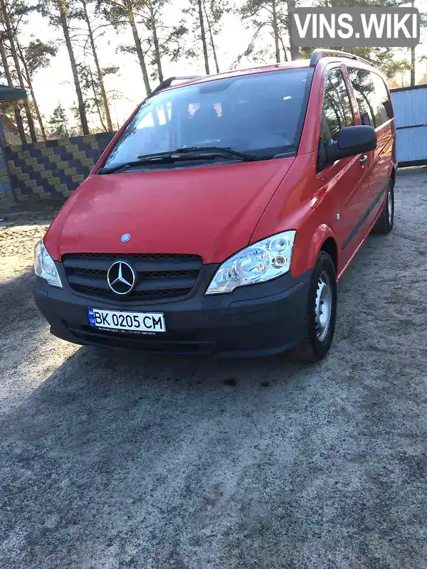 Мінівен Mercedes-Benz Vito 2014 2.14 л. Ручна / Механіка обл. Рівненська, Рокитне - Фото 1/6