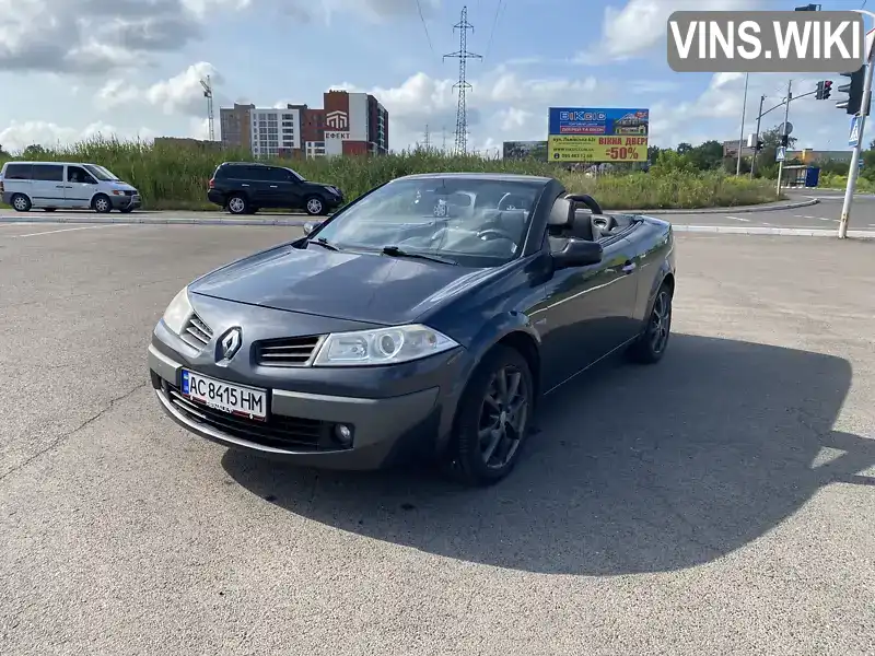 Кабріолет Renault Megane 2006 1.87 л. Ручна / Механіка обл. Волинська, Луцьк - Фото 1/16