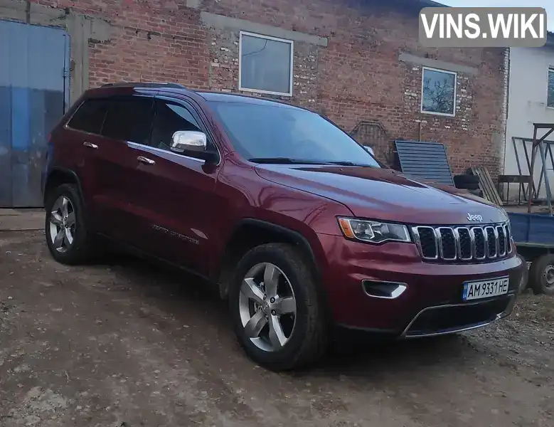 Позашляховик / Кросовер Jeep Grand Cherokee 2018 3.6 л. Автомат обл. Житомирська, Житомир - Фото 1/21