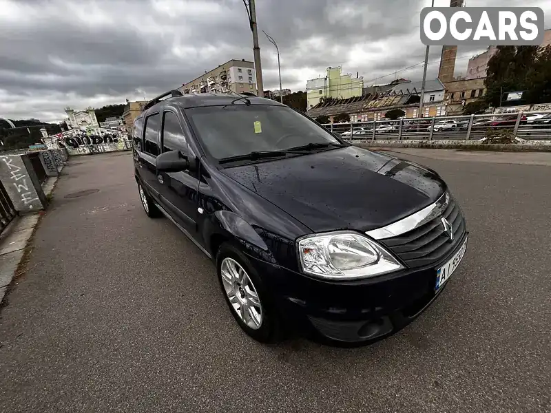 Універсал Renault Logan 2010 1.46 л. Ручна / Механіка обл. Київська, Вишневе - Фото 1/21