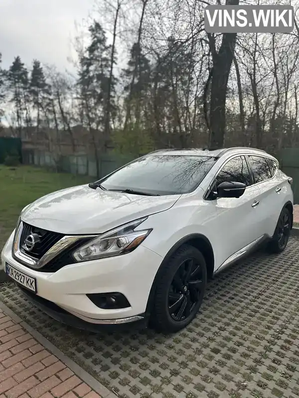 Позашляховик / Кросовер Nissan Murano 2017 3.5 л. Варіатор обл. Київська, Київ - Фото 1/21