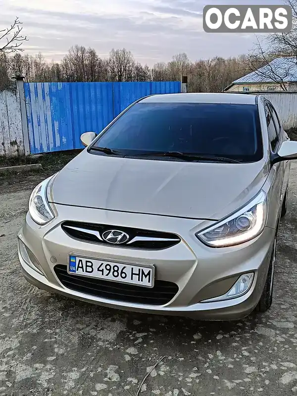 Седан Hyundai Accent 2013 1.4 л. Ручна / Механіка обл. Вінницька, Тростянець - Фото 1/7