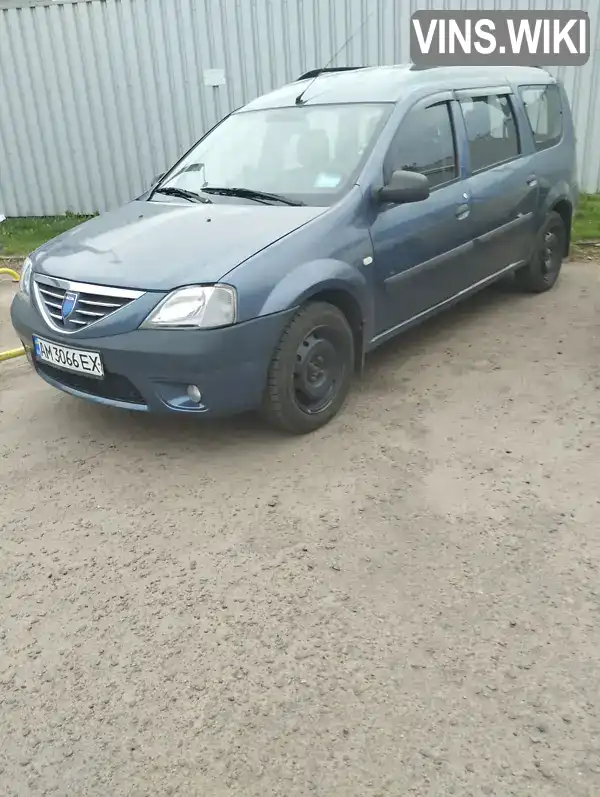 Седан Dacia Logan 2007 1.5 л. Ручна / Механіка обл. Житомирська, Малин - Фото 1/13