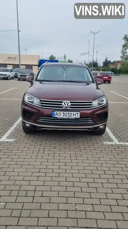 Позашляховик / Кросовер Volkswagen Touareg 2017 2.97 л. Автомат обл. Закарпатська, Ужгород - Фото 1/15