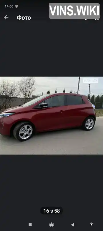 Хетчбек Renault Zoe 2018 null_content л. Автомат обл. Львівська, Яворів - Фото 1/15