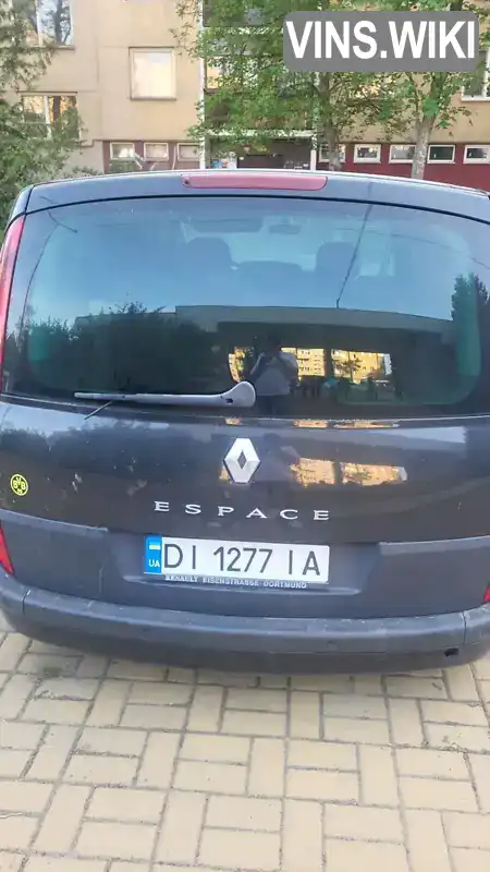 Минивэн Renault Espace 2004 1.87 л. Ручная / Механика обл. Закарпатская, Ужгород - Фото 1/14