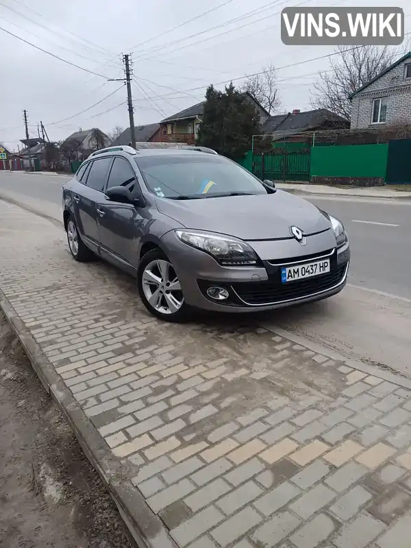 Універсал Renault Megane 2012 1.46 л. Автомат обл. Житомирська, Звягель - Фото 1/21