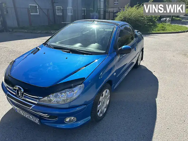 Кабріолет Peugeot 206 2006 1.59 л. Ручна / Механіка обл. Чернівецька, Чернівці - Фото 1/21