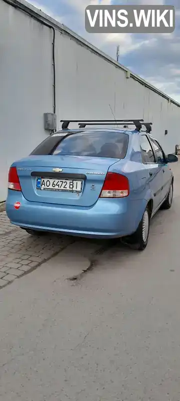 Седан Chevrolet Aveo 2005 1.5 л. Ручна / Механіка обл. Закарпатська, Ужгород - Фото 1/15