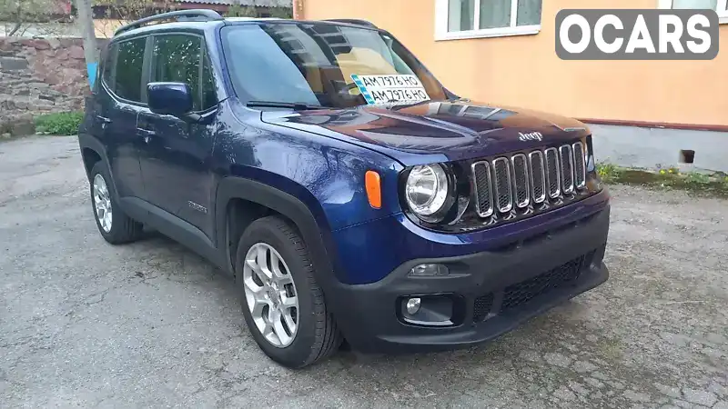 Позашляховик / Кросовер Jeep Renegade 2018 2.36 л. Автомат обл. Житомирська, Житомир - Фото 1/20