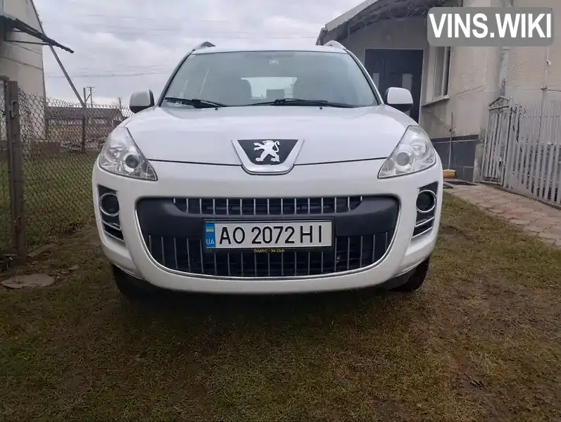 Позашляховик / Кросовер Peugeot 4007 2012 2.18 л. Ручна / Механіка обл. Закарпатська, Мукачево - Фото 1/11