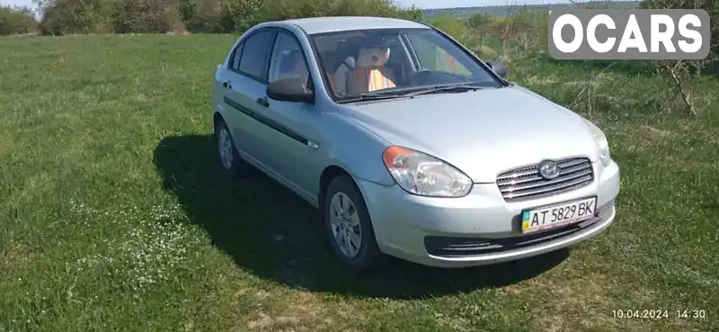 Седан Hyundai Accent 2008 1.4 л. Ручна / Механіка обл. Івано-Франківська, Калуш - Фото 1/7