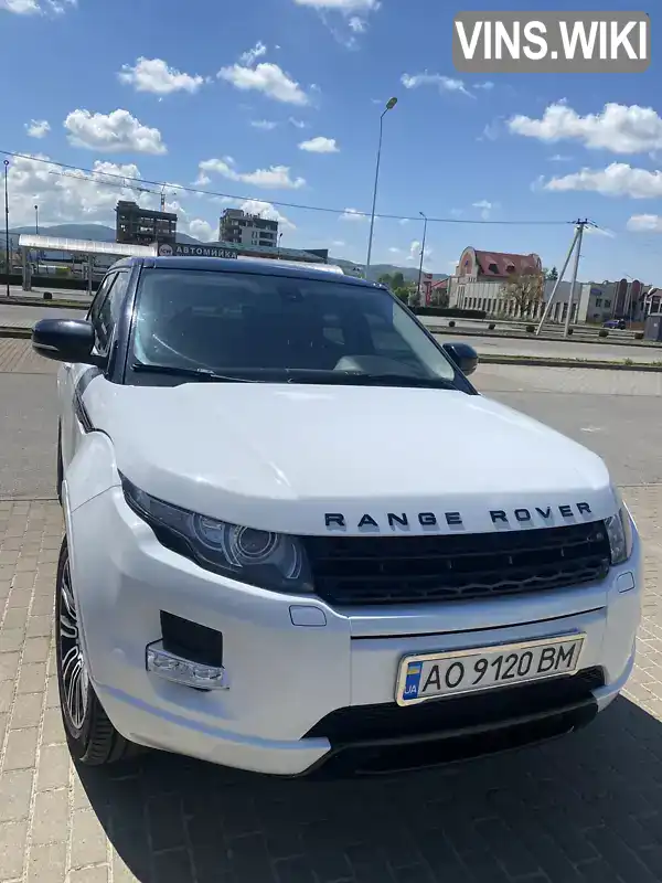 Внедорожник / Кроссовер Land Rover Range Rover Evoque 2011 2.18 л. Автомат обл. Закарпатская, Хуст - Фото 1/18