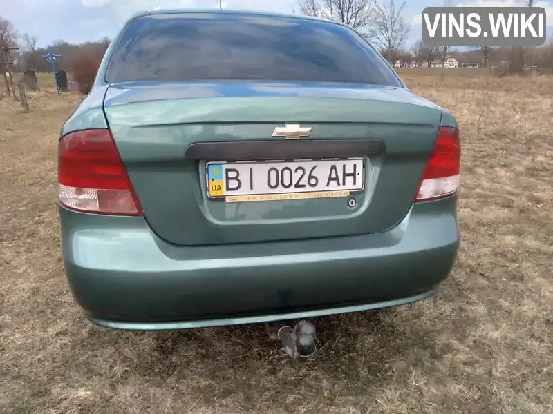 Седан Chevrolet Aveo 2004 1.5 л. Ручна / Механіка обл. Полтавська, Зіньків - Фото 1/9