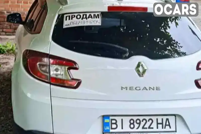 Універсал Renault Megane 2014 1.5 л. Ручна / Механіка обл. Полтавська, Кобеляки - Фото 1/4