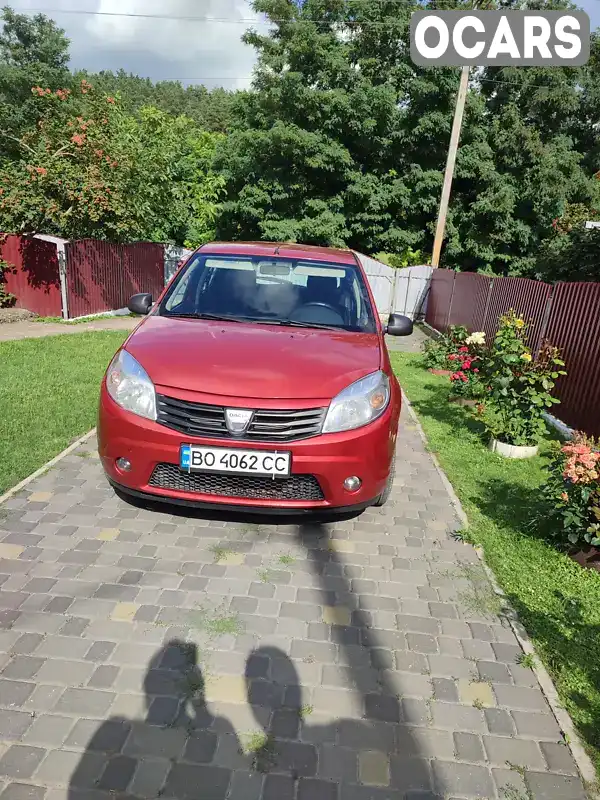 Хетчбек Dacia Sandero 2010 1.6 л. Ручна / Механіка обл. Тернопільська, Тернопіль - Фото 1/9