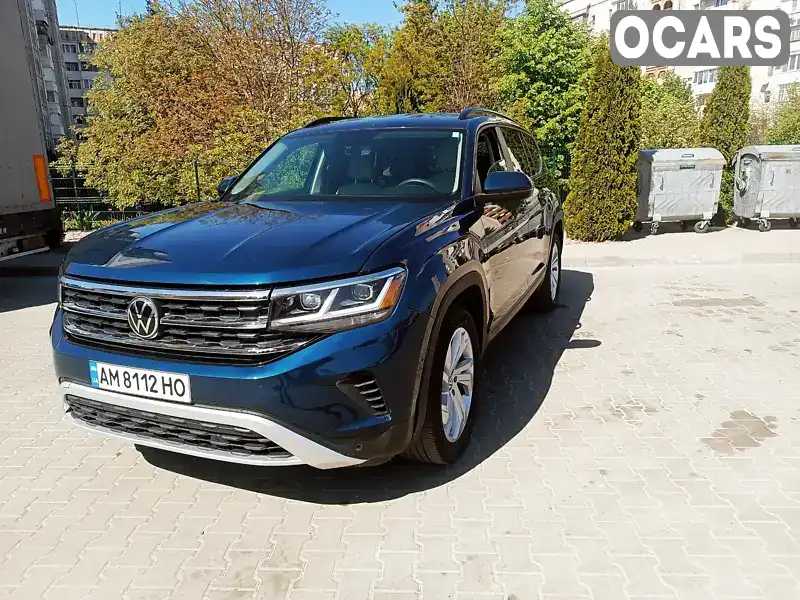 Позашляховик / Кросовер Volkswagen Atlas 2021 3.6 л. Автомат обл. Житомирська, Житомир - Фото 1/21