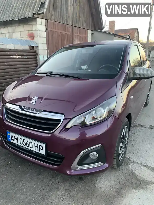 Хетчбек Peugeot 108 2014 1.2 л. Ручна / Механіка обл. Житомирська, Романів - Фото 1/19