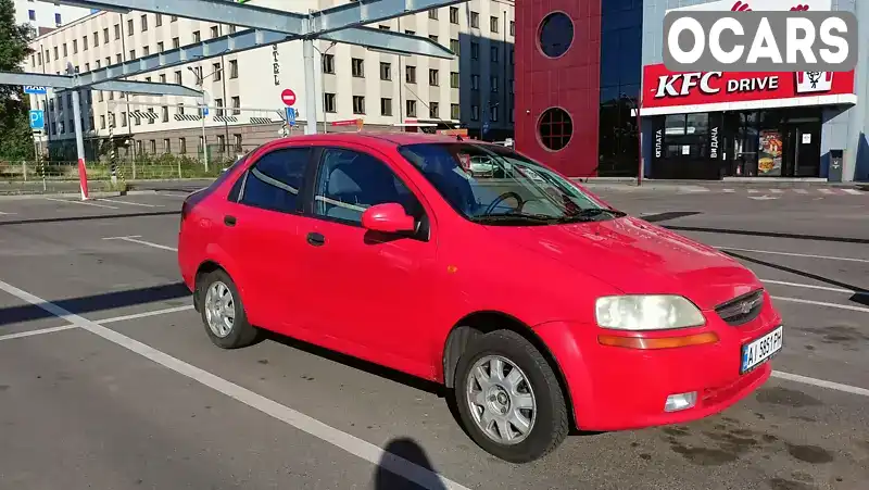 Седан Chevrolet Aveo 2004 1.5 л. Автомат обл. Київська, Вишневе - Фото 1/15