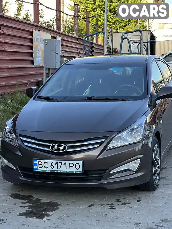 Седан Hyundai Solaris 2015 1.4 л. Автомат обл. Львівська, Львів - Фото 1/4