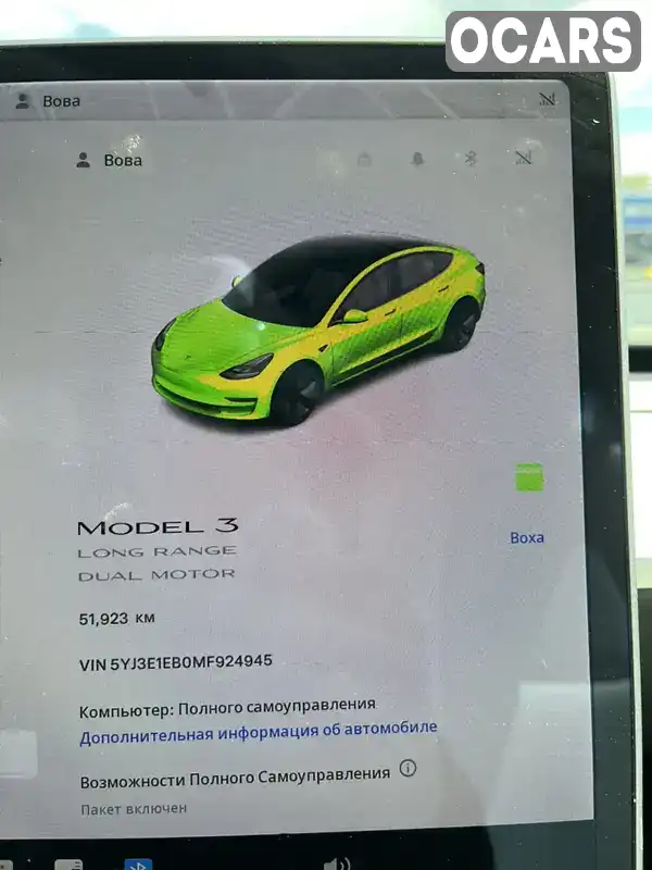 5YJ3E1EB0MF924945 Tesla Model 3 2021 Седан  Фото 8