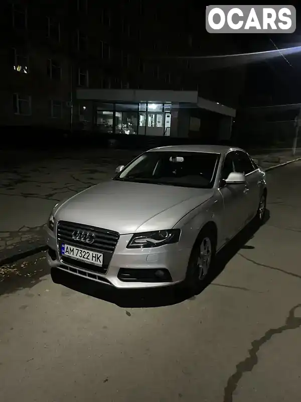 Седан Audi A4 2008 1.97 л. Автомат обл. Житомирська, Звягель - Фото 1/21