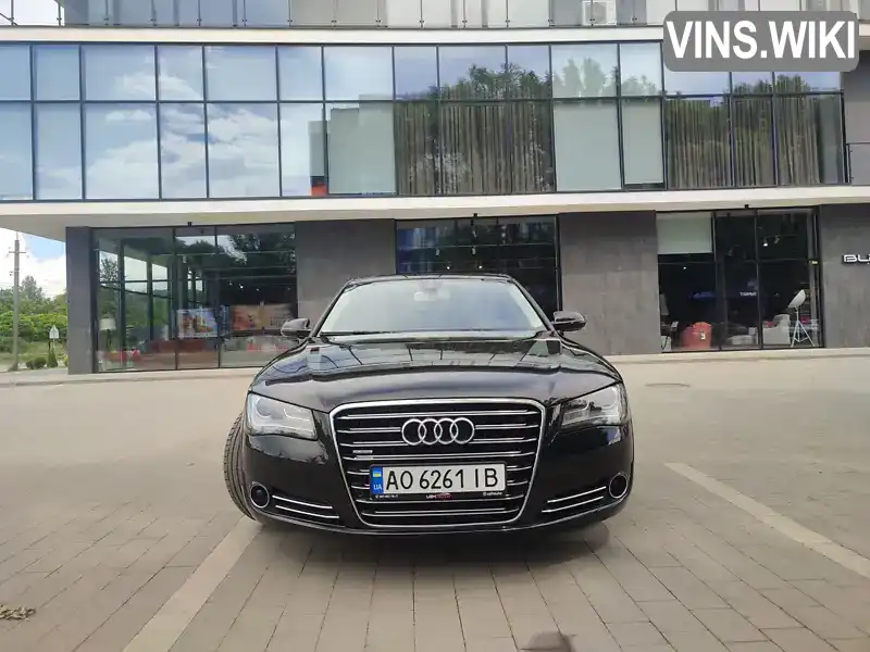 Седан Audi A8 2013 3 л. Автомат обл. Закарпатська, Ужгород - Фото 1/21