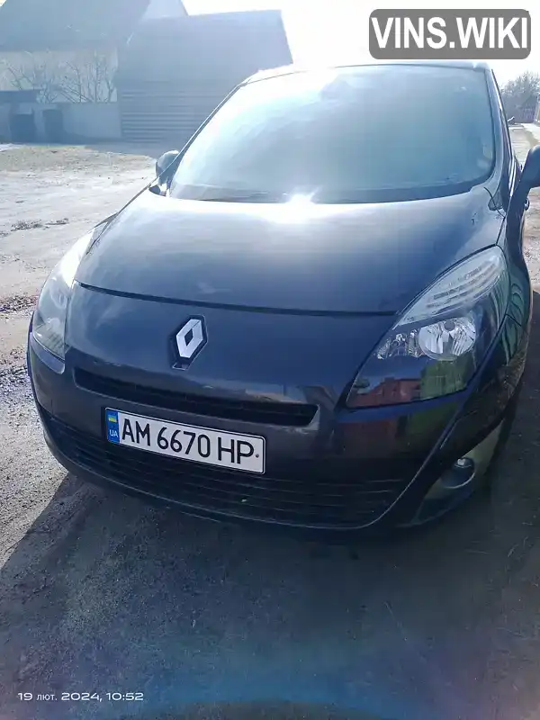 Мінівен Renault Grand Scenic 2011 1.46 л. Ручна / Механіка обл. Житомирська, Житомир - Фото 1/11