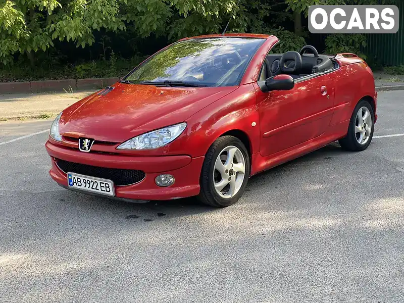 Кабріолет Peugeot 206 2004 1.59 л. Автомат обл. Вінницька, Шаргород - Фото 1/21