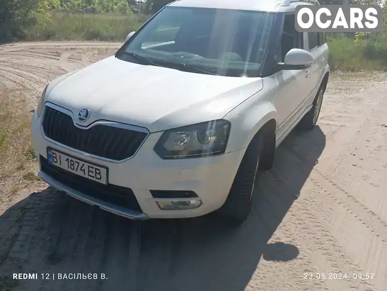 Позашляховик / Кросовер Skoda Yeti 2015 2 л. Ручна / Механіка обл. Полтавська, Полтава - Фото 1/8