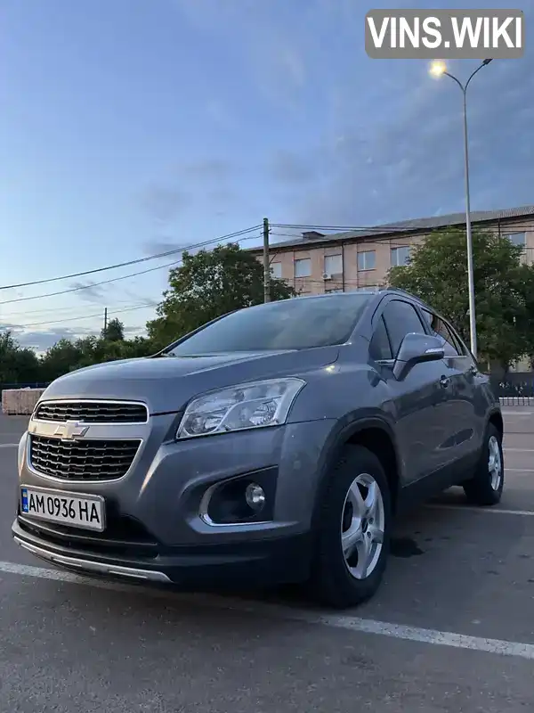 Позашляховик / Кросовер Chevrolet Tracker 2013 1.36 л. Ручна / Механіка обл. Житомирська, Житомир - Фото 1/21