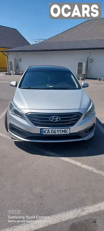 Седан Hyundai Sonata 2015 2.36 л. Автомат обл. Київська, Вишневе - Фото 1/21