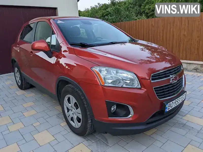 Позашляховик / Кросовер Chevrolet Trax 2013 1.36 л. Автомат обл. Тернопільська, Тернопіль - Фото 1/10