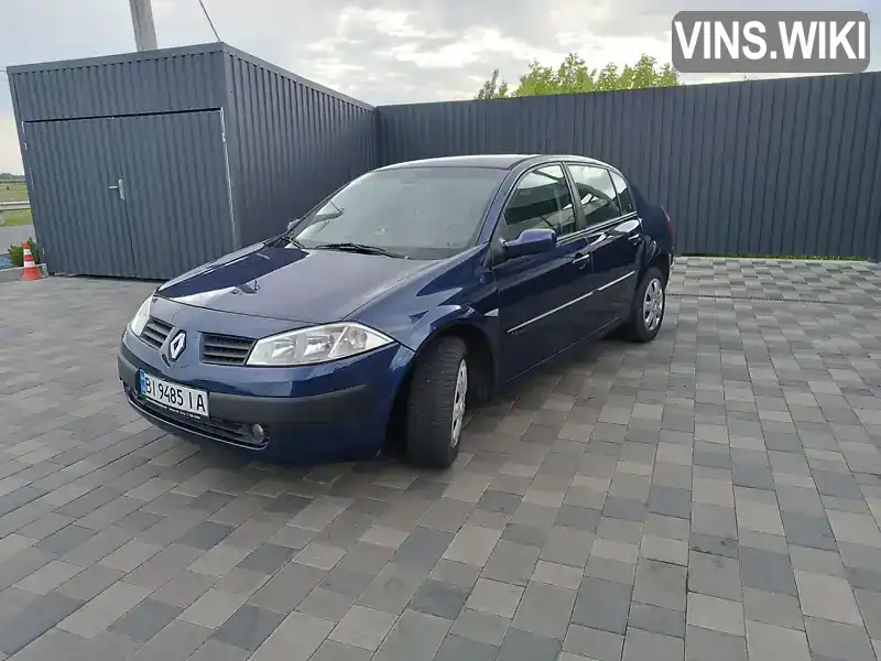 Седан Renault Megane 2005 1.6 л. Ручна / Механіка обл. Полтавська, Карлівка - Фото 1/21