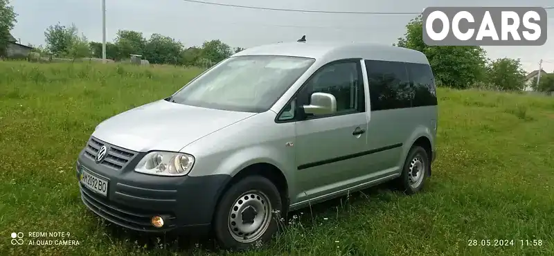 Мінівен Volkswagen Caddy 2010 1.9 л. Ручна / Механіка обл. Житомирська, Звягель - Фото 1/17